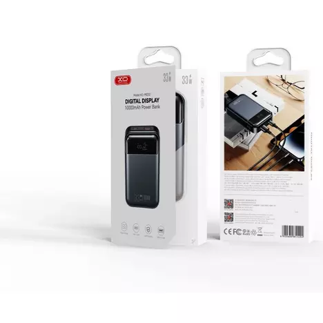 Батарея универсальная XO 10000mAh, PD/30W, QC/22.5W, PPS/33W, black (PR232_Black) - Фото 3