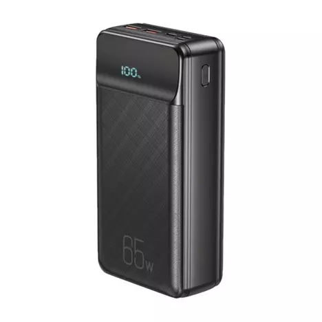 Батарея универсальная XO 30000mAh, PD/65W для ноутбука, QC/22.5W, black (PR201_Black) - Фото 2