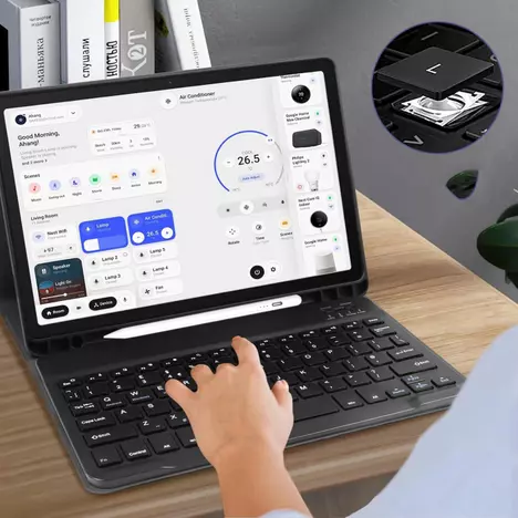 Чехол для планшета BeCover Keyboard Samsung Tab A9 SM-X115 8.7'' Deep Blue (712356) - Фото 4