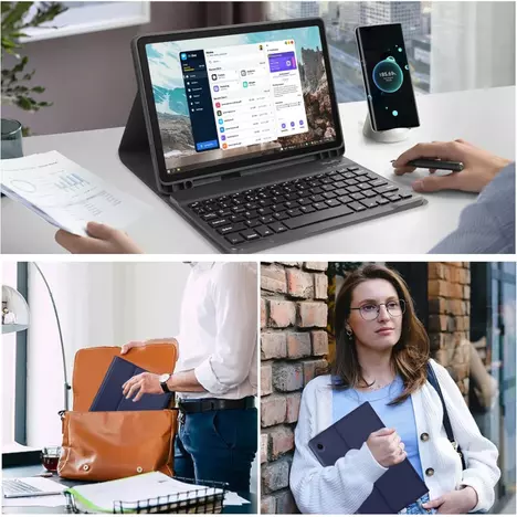 Чехол для планшета BeCover Keyboard Samsung Tab A9 SM-X115 8.7'' Deep Blue (712356) - Фото 3