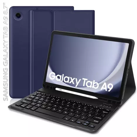 Чехол для планшета BeCover Keyboard Samsung Tab A9 SM-X115 8.7'' Deep Blue (712356) - Фото 1