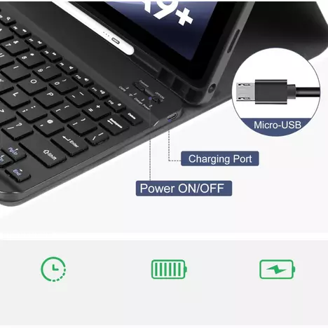 Чехол для планшета BeCover Keyboard Samsung Tab A9 SM-X115 8.7'' Deep Blue (712356) - Фото 6