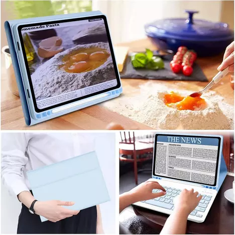 Чехол для планшета BeCover Keyboard Samsung Tab A9 SM-X115 8.7'' Light Blue (712358) - Фото 4