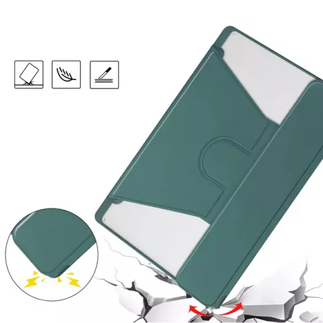 Чехол для планшета BeCover 360° Rotatable + Keyboard Samsung Tab S6 Lite (2024) 10.4'' P620/P625/P627 Dark Green (712589) - Фото 6