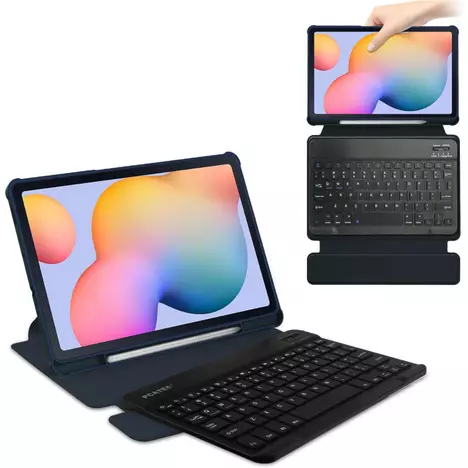 Чехол для планшета BeCover 360° Rotatable + Keyboard Samsung Tab S6 Lite (2024) 10.4'' P620/P625/P627 Deep Blue (712588) - Фото 3