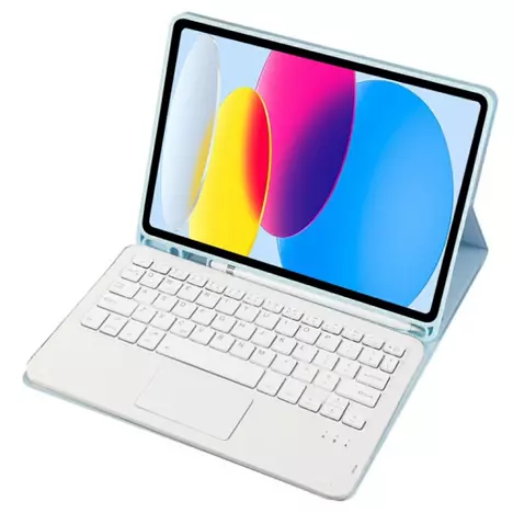 Чехол для планшета BeCover Keyboard+TouchPad Apple iPad 10.9'' 2022 Light Blue (712378) - Фото 4