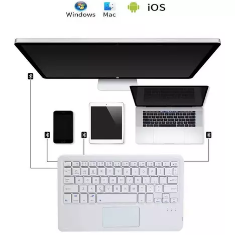 Чехол для планшета BeCover Keyboard+TouchPad Apple iPad Air 11'' M2 2024 Black (712595) - Фото 7