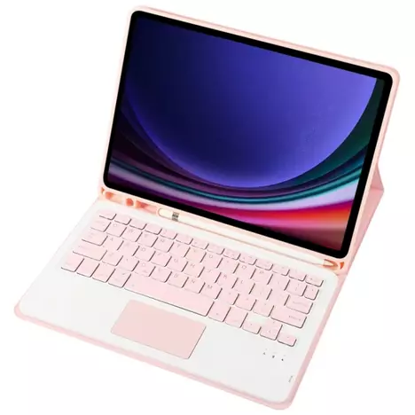 Чехол для планшета BeCover Keyboard+TouchPad Samsung S9 (SM-X710/SM-X716)/S9 FE (SM-X510/SM-X516B) 11.0'' Pink (712421) - Фото 3