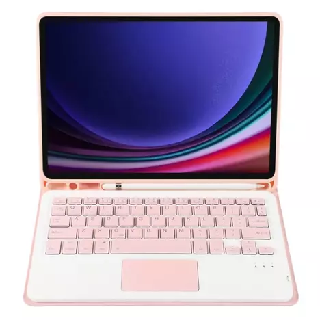 Чехол для планшета BeCover Keyboard+TouchPad Samsung S9 (SM-X710/SM-X716)/S9 FE (SM-X510/SM-X516B) 11.0'' Pink (712421) - Фото 2