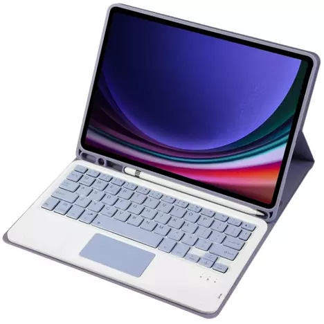 Чехол для планшета BeCover Keyboard+TouchPad Samsung S9 (SM-X710/SM-X716)/S9 FE (SM-X510/SM-X516B) 11.0'' Purple (712422) - Фото 4