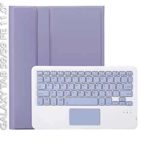 Чехол для планшета BeCover Keyboard+TouchPad Samsung S9 (SM-X710/SM-X716)/S9 FE (SM-X510/SM-X516B) 11.0'' Purple (712422) - Фото 2