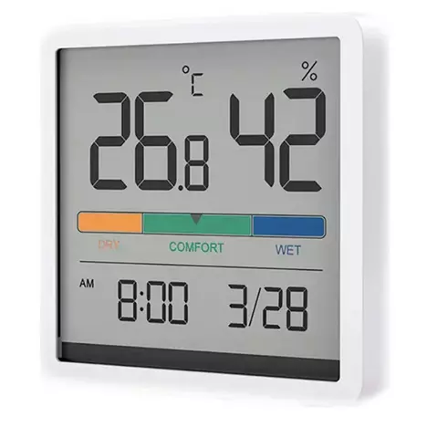 Метеостанция Xiaomi Miiiw Temperature Humidity Clock White S210 (MW22S06) - Фото 4