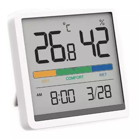 Метеостанция Xiaomi Miiiw Temperature Humidity Clock White S210 (MW22S06) - Фото 3