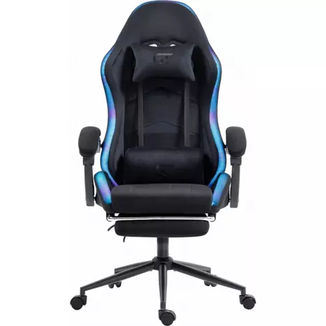 Кресло игровое GT Racer X-2325 Fabric Black LED (X-2325 Fabric Black L) - Фото 1