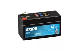 Аккумулятор автомобильный EXIDE START-STOP AGM 1,2Ah (+/-) (18CCA) (EK013) - Фото