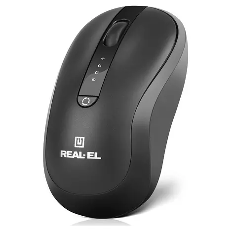 Мышка REAL-EL RM-450W Wireless/Bluetooth Black/Gray (EL123200046) - Фото 3