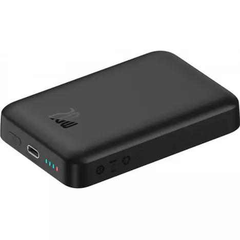 Батарея универсальная Baseus Wireless Magnetic Mini 10000mAh 20W, Black (PPCX030001\PPCXM10) (P10022100112-00) - Фото 7