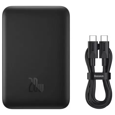 Батарея универсальная Baseus Wireless Magnetic Mini 10000mAh 20W, Black (PPCX030001\PPCXM10) (P10022100112-00) - Фото 6