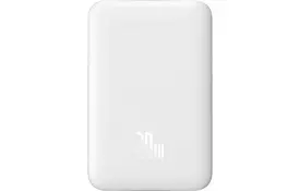 Батарея универсальная Baseus Wireless Magnetic Mini 10000mAh 20W, White (PPCX030002\PPCXM10) (P10022100212-00) - Фото