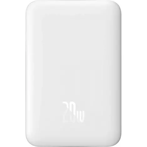 Батарея универсальная Baseus Wireless Magnetic Mini 10000mAh 20W, White (PPCX030002\PPCXM10) (P10022100212-00) - Фото 9
