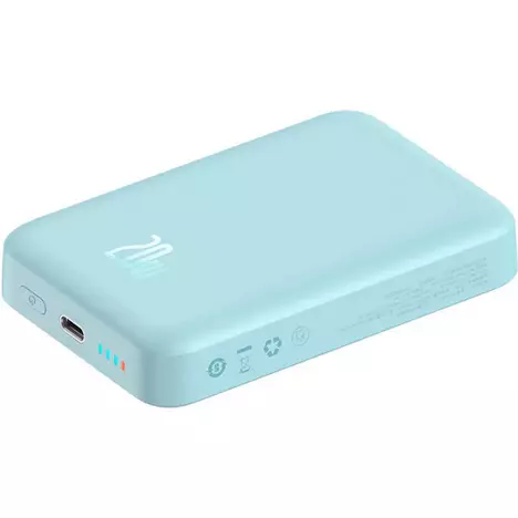 Батарея универсальная Baseus Wireless Magnetic Mini 10000mAh 20W, Blue (PPCX030003\PPCXM10) (P10022100312-00) - Фото 2
