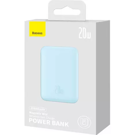 Батарея универсальная Baseus Wireless Magnetic Mini 10000mAh 20W, Blue (PPCX030003\PPCXM10) (P10022100312-00) - Фото 8