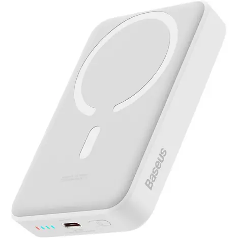 Батарея универсальная Baseus Magnetic Mini 10000mAh 30W, White (PPCX110002\PPCXM1030) (P10022105212-01) - Фото 2