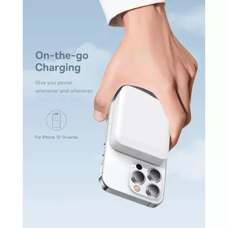 Батарея универсальная Baseus Magnetic Mini 10000mAh 30W, White (PPCX110002\PPCXM1030) (P10022105212-01) - Фото 9