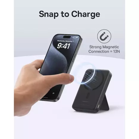 Батарея универсальная Baseus MagPro 5000mAh 20W, Black (PPCXZ05) (P10064100122-00) - Фото 1
