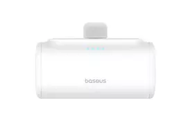 Батарея універсальна Baseus Compact 4900mAh 20W Lightning, White (PPWC05I) (P10068304212-00) - Фото