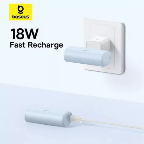 Батарея универсальная Baseus Compact 4900mAh 20W Lightning, White (PPWC05I) (P10068304212-00) - Фото 6