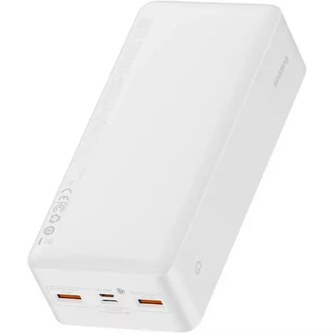 Батарея универсальная Baseus Bipow Overseas 30000mAh 20W, White (PPBD050402) - Фото 8