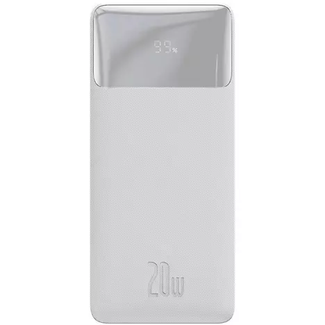 Батарея универсальная Baseus Bipow Overseas 30000mAh 20W, White (PPBD050402) - Фото 4