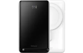 Батарея універсальна Baseus Magnetic Bracket 10000mAh 20W, White (PPCXZ10) (PPCX000002) - Фото