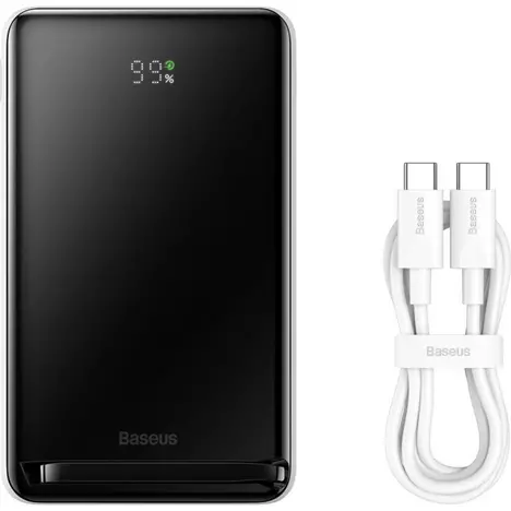 Батарея универсальная Baseus Magnetic Bracket 10000mAh 20W, White (PPCXZ10) (PPCX000002) - Фото 5
