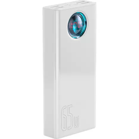 Батарея универсальная Baseus Amblight Digital Quick 30000mAh 65W, White (PPLG000102) - Фото 3