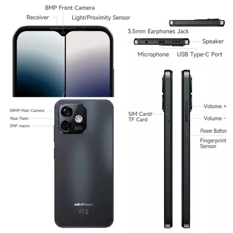 Мобильный телефон Ulefone Note 16 Pro 4/128Gb Meteorite Black (6937748735793) - Фото 6