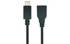 Дата кабель USB 2.0 Type C to AF 0.1m REAL-EL (EL123500017) - Фото
