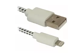 Дата кабель USB 2.0 AM to Lightning 1.0m ACH01-03T Defender (87471) - Фото