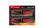 Модуль памяти для компьютера DDR4 32GB (2x16GB) 2400 MHz T-Force Vulcan Red Team (TLRED432G2400HC15BDC01)