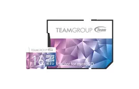 Карта памяти Team 16GB microSD Class 10 UHS-I/U3 (TCIIUSDH16GU349) - Фото