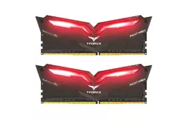 Модуль пам'яті для комп'ютера DDR4 32GB (2x16GB) 3200 MHz T-Force Night Hawk Red LED Team (THRD432G3200HC16CDC01) - Фото
