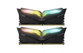 Модуль памяти для компьютера DDR4 16GB (2x8GB) 3200 MHz T-Force Night Hawk RGB Black Team (TF1D416G3200HC16CDC01) - Фото