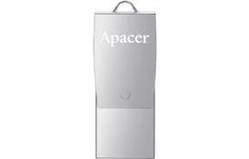 USB флеш накопичувач Apacer 16GB AH730 Silver USB 2.0 OTG (AP16GAH730S-1) - Фото