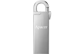 USB флеш накопитель Apacer 32GB AH13A Silver USB 2.0 (AP32GAH13AS-1) - Фото