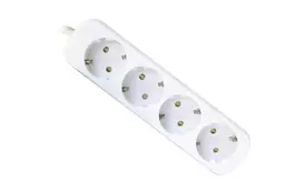 Сетевой удлинитель Defender E418 1.8 m 4 роз white (99225) - Фото