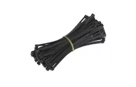 Стяжка ESERVER 250мм/4.0мм, черная, 100 шт (ENCT2504BK / INCT25040B) - Фото