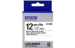 Лента Epson LK4WBN принтеров LW-300/400/400VP/700 Standard Black/White 12mm/9m
