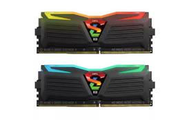 Модуль памяти для компьютера DDR4 16GB (2x8GB) 2400 MHz Super Luce Black RGB LED GEIL (GLC416GB2400C16DC) - Фото