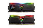 Модуль памяти для компьютера DDR4 16GB (2x8GB) 2400 MHz Super Luce Black RGB Sync LED GEIL (GLS416GB2400C16DC)